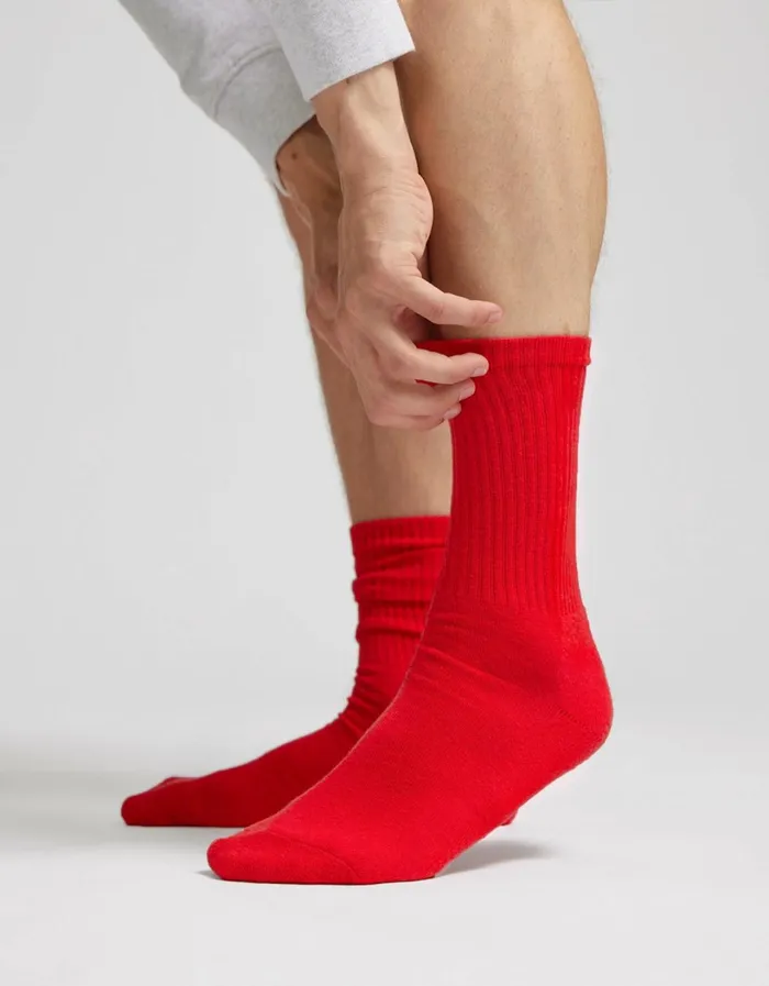 Men Organic Active Sock Lava Grey Colorful Standard Socks and