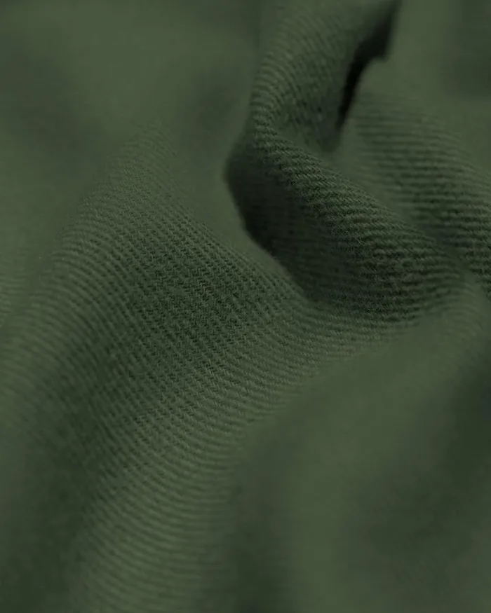 Men Organic Flannel Shirt Hunter Green Colorful Standard Shirts