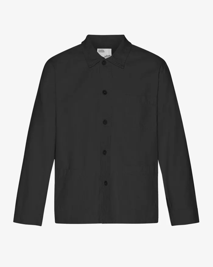 Men Organic Workwear Jacket Deep Black Colorful Standard Workwear Jackets