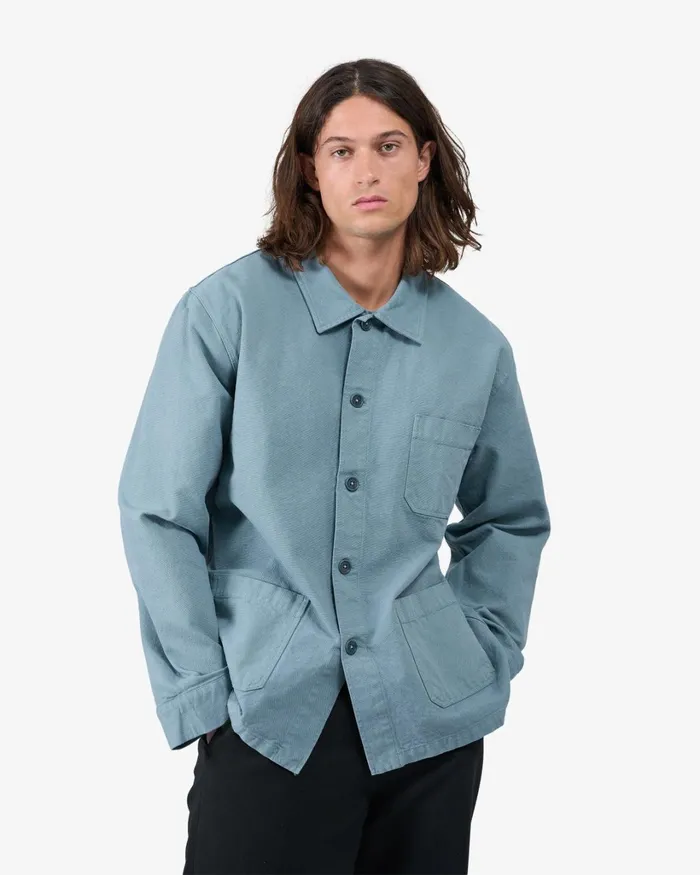Men Organic Workwear Jacket Deep Black Colorful Standard Workwear Jackets