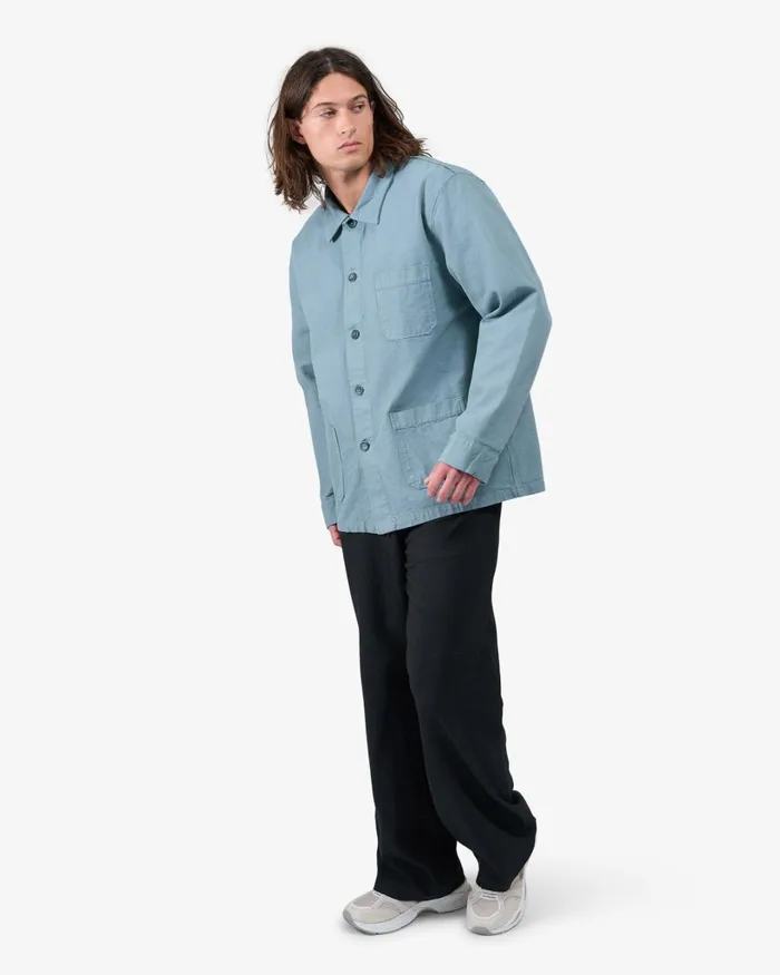 Men Organic Workwear Jacket Deep Black Colorful Standard Workwear Jackets