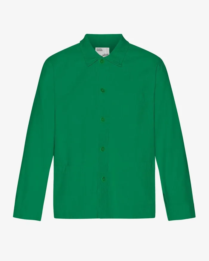 Men Organic Workwear Jacket Kelly Green Colorful Standard Workwear Jackets
