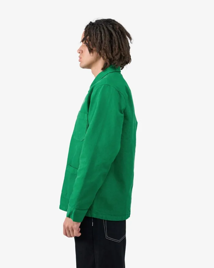 Men Organic Workwear Jacket Kelly Green Colorful Standard Workwear Jackets