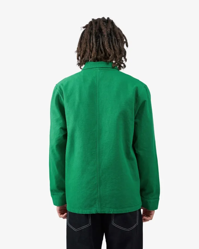 Men Organic Workwear Jacket Kelly Green Colorful Standard Workwear Jackets