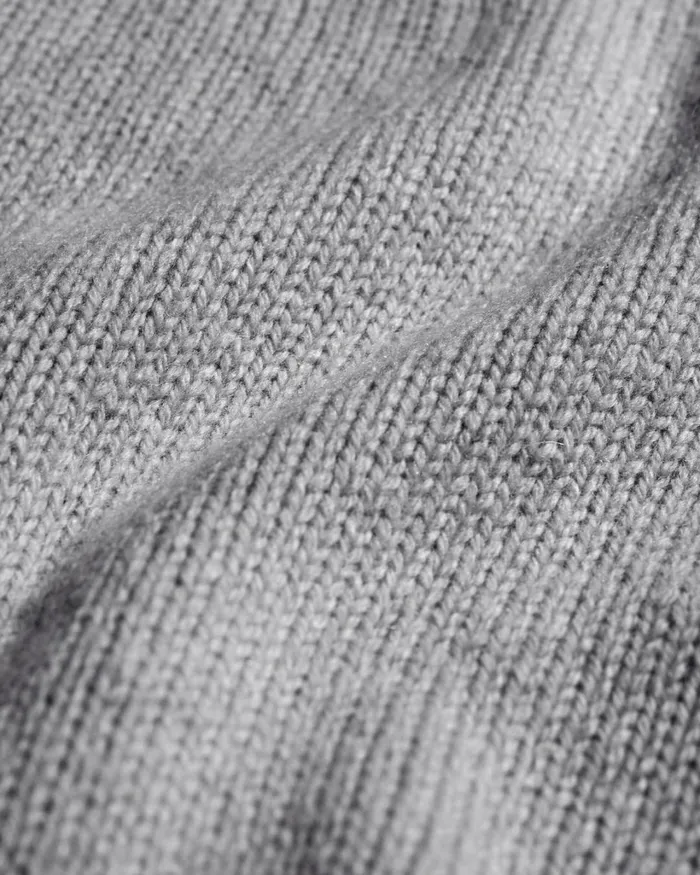 Men Oversized Merino Wool Crew Heather Grey Colorful Standard Knit Sweaters