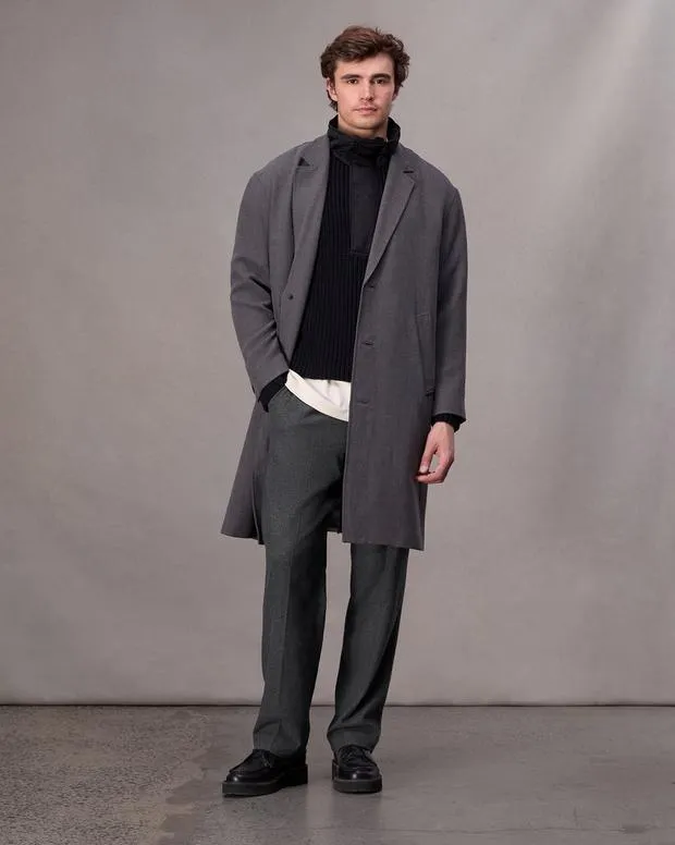 Men Pants Rag and Bone Bradford Flannel Pant Heather Grey