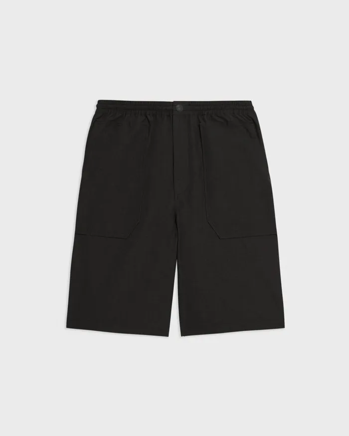 Men Pants Theory CottonBlend PullOn Short Black