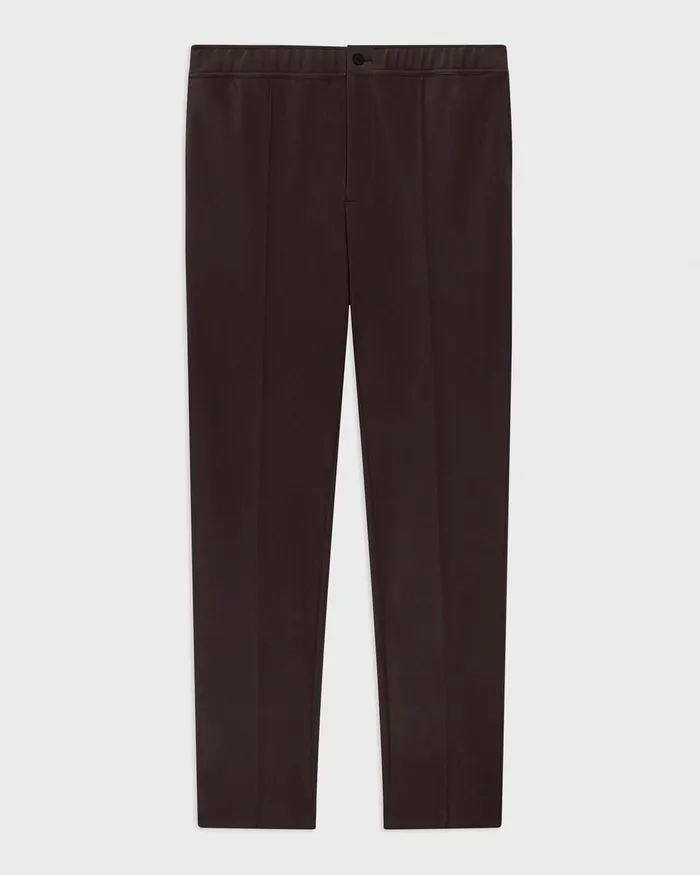 Men Pants Theory Curtis Drawstring Pant In Precision Ponte Hickory
