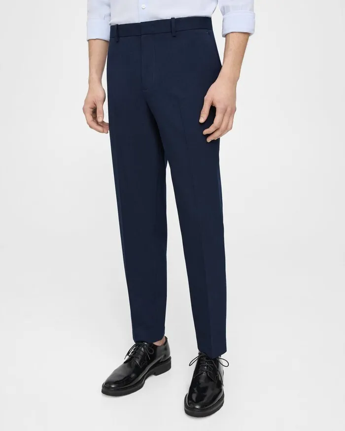 Men Pants Theory Curtis Pant In Textured Gabardine Baltic