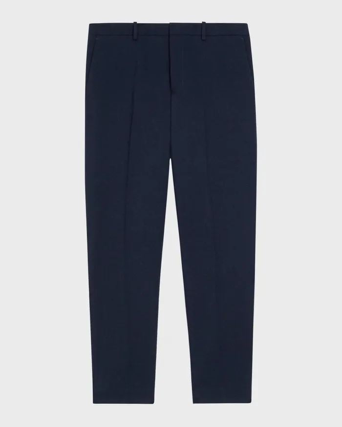 Men Pants Theory Curtis Pant In Textured Gabardine Baltic