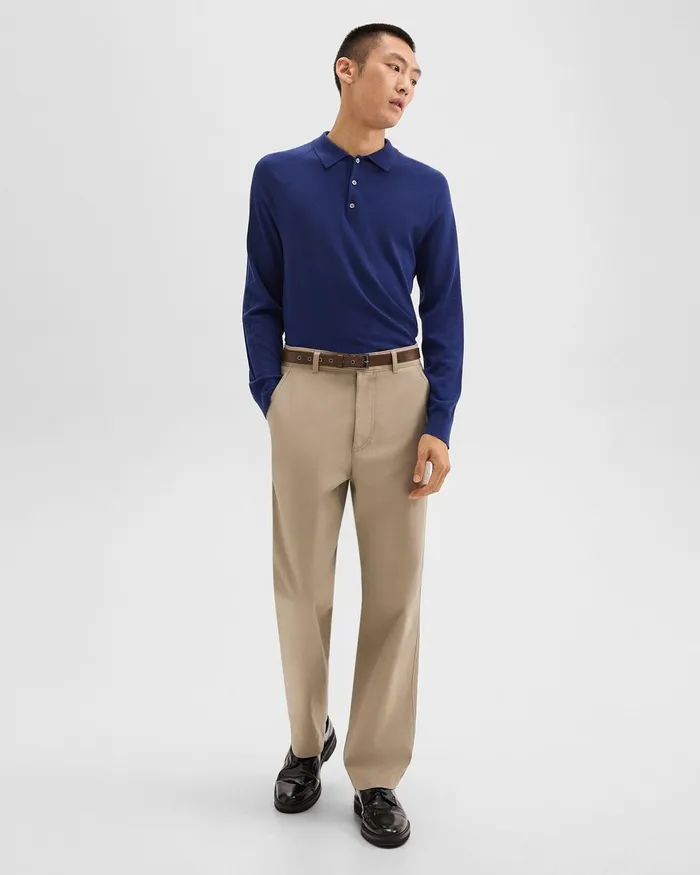 Men Pants Theory Relaxed Pant In Gabardine Light Pavement