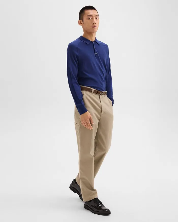 Men Pants Theory Relaxed Pant In Gabardine Light Pavement