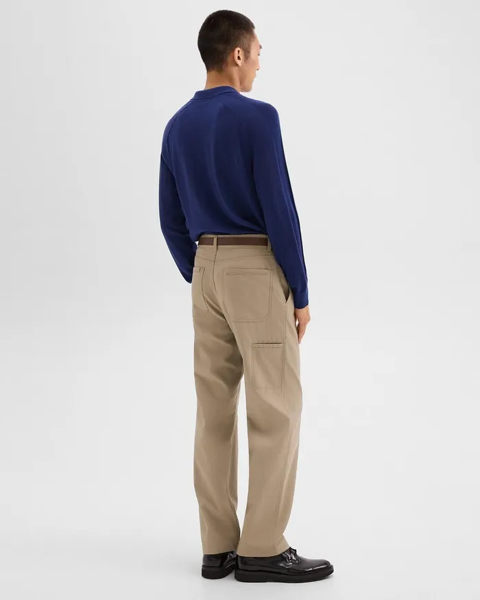 Men Pants Theory Relaxed Pant In Gabardine Light Pavement