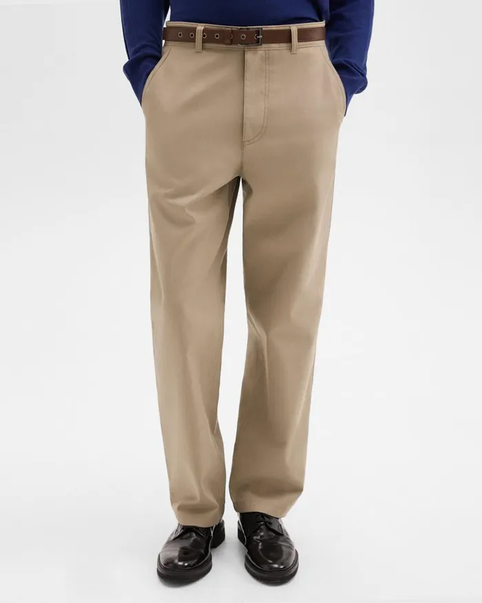 Men Pants Theory Relaxed Pant In Gabardine Light Pavement