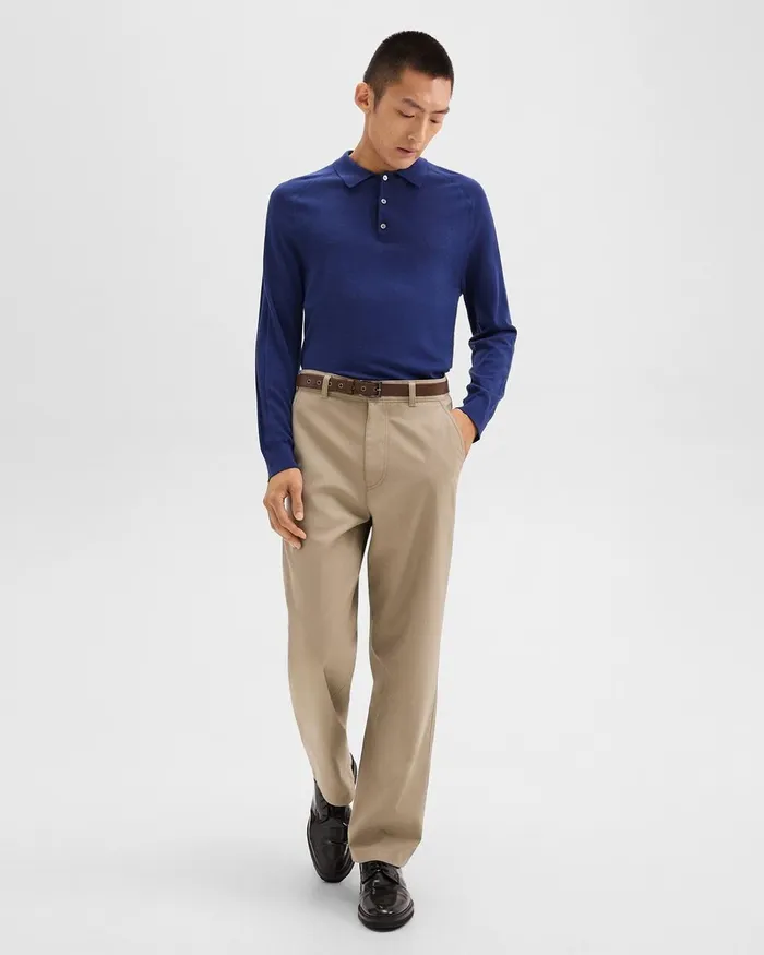 Men Pants Theory Relaxed Pant In Gabardine Light Pavement