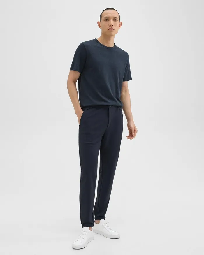 Men Pants Theory Terrance Jogger In Precision Ponte Baltic