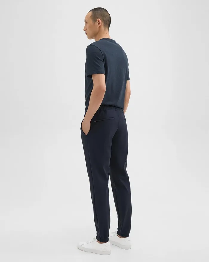 Men Pants Theory Terrance Jogger In Precision Ponte Baltic