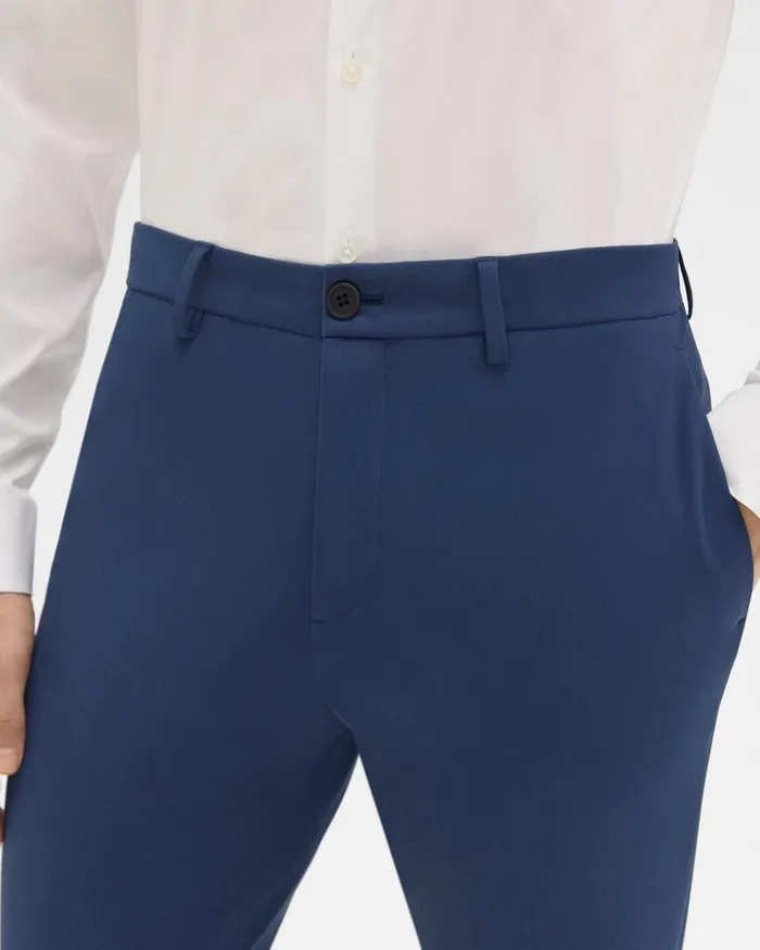 Men Pants Theory Zaine Pant In Precision Ponte Deep Atlantic