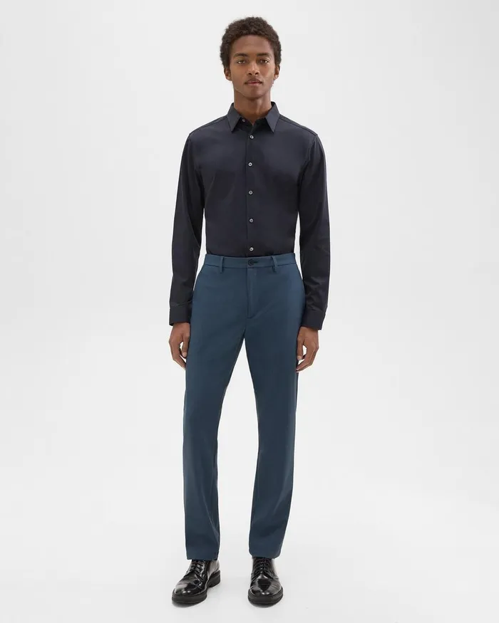 Men Pants Theory Zaine Pant In Precision Ponte Deep Sea Blue