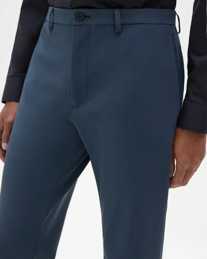Men Pants Theory Zaine Pant In Precision Ponte Deep Sea Blue