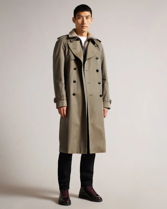 Men ROTHLEY 8211 Classic Trench Coat Khaki Ted Baker Coats and Jackets Men ROTHLEY 8211 Classic Trench Coat Khaki Ted Baker Coats and Jackets