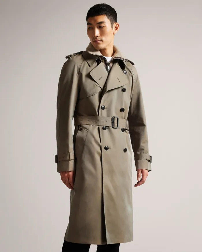 Men ROTHLEY 8211 Classic Trench Coat Khaki Ted Baker Coats and Jackets Men ROTHLEY 8211 Classic Trench Coat Khaki Ted Baker Coats and Jackets