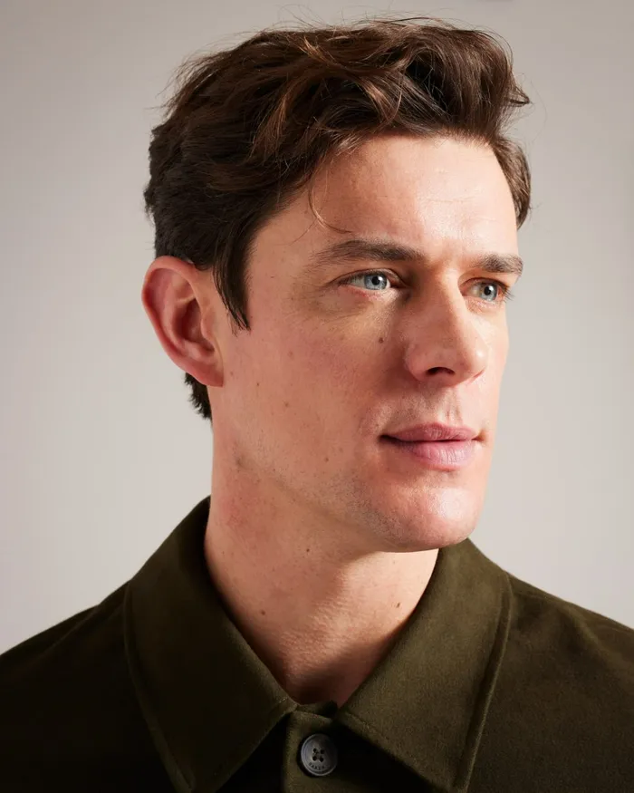 Men RUFUSJ 8211 Button Through Moleskin Jacket Khaki Ted Baker Coats and Jackets