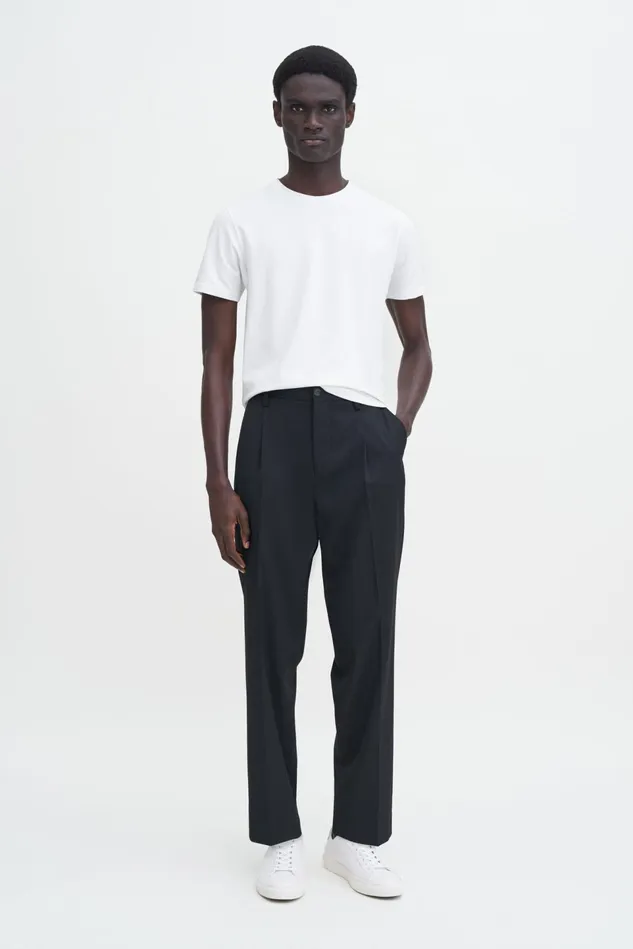 Men Samson Wool Trousers Black Filippa K Trousers