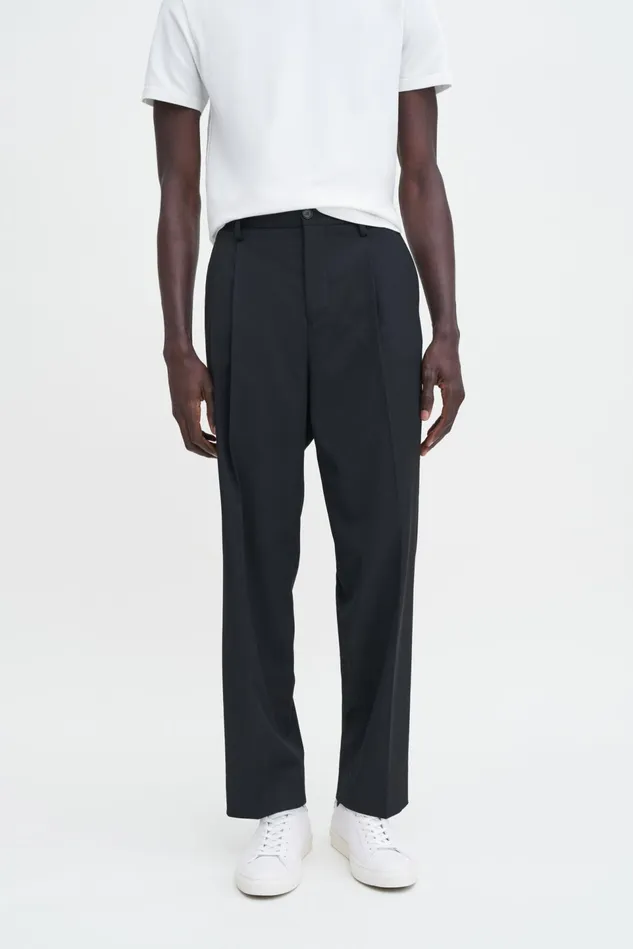 Men Samson Wool Trousers Black Filippa K Trousers