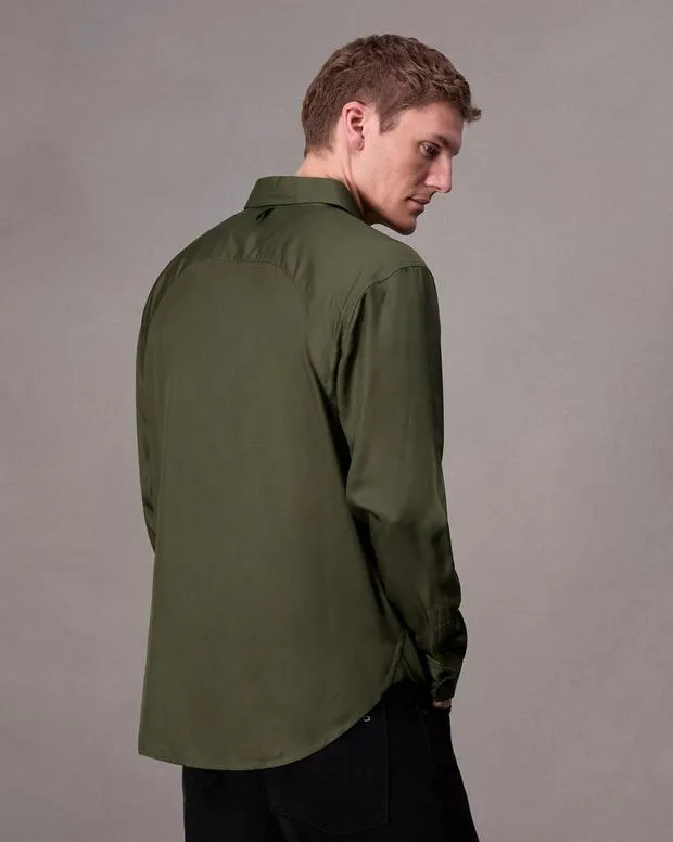 Men Shirts Rag and Bone Cooper ButtonUp Shirt Forest Green