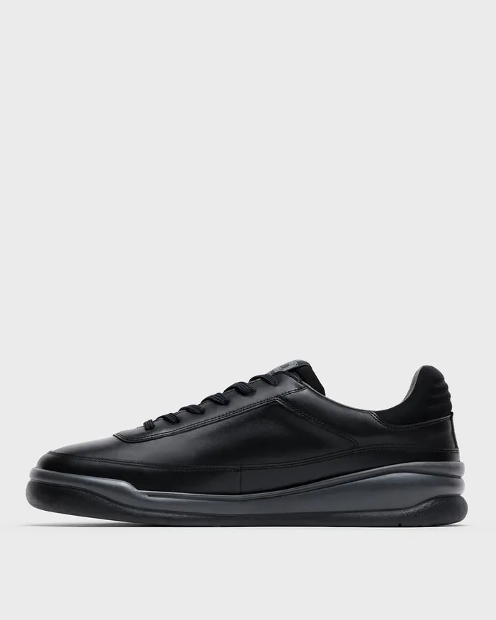 Men Shoes Theory Leather Sneaker Black