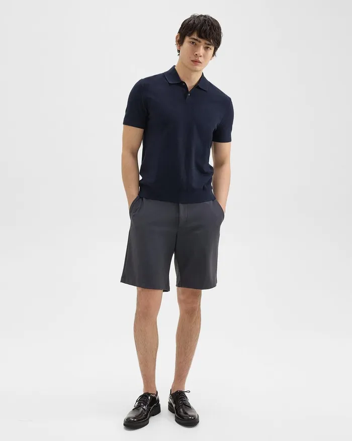 Men Shorts Theory Curtis 9rdquo Drawstring Short In Precision Ponte Basalt