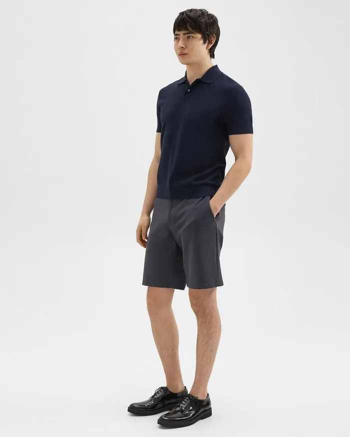 Men Shorts Theory Curtis 9rdquo Drawstring Short In Precision Ponte Basalt