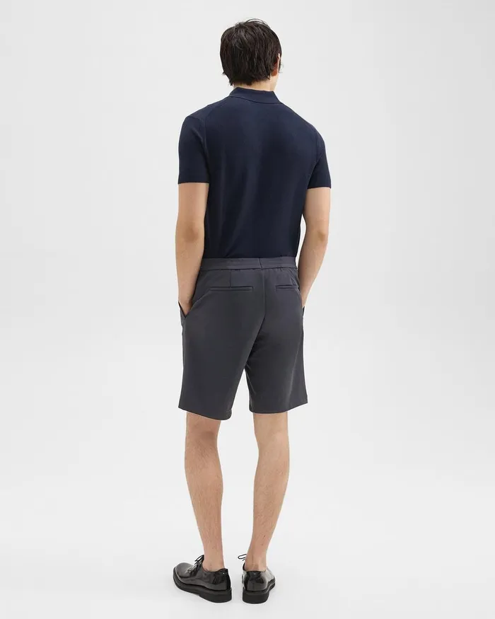 Men Shorts Theory Curtis 9rdquo Drawstring Short In Precision Ponte Basalt