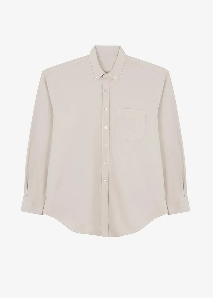 Men Sinclair Denim Shirt 8211 Natural The Frankie Shop Tops