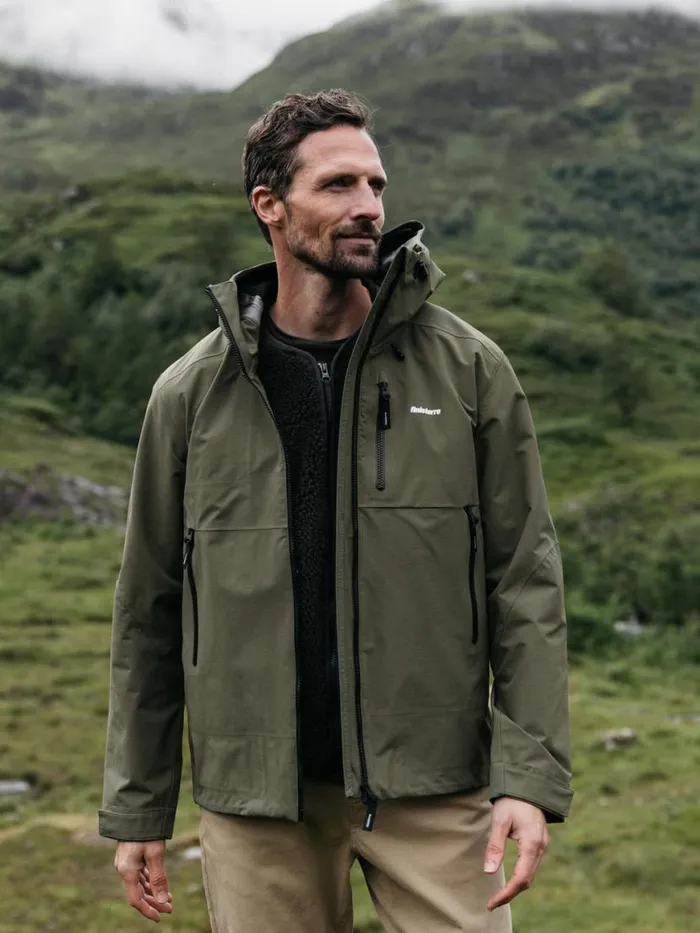 Men Stormbird Waterproof Jacket Olive Finisterre Jackets Coats and Gilets