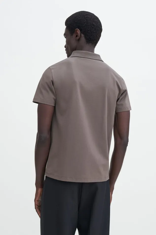 Men Stretch Cotton Polo TShirt Dark Sage Filippa K TShirts
