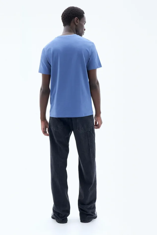 Men Stretch Cotton Tee Paris Blue Filippa K TShirts