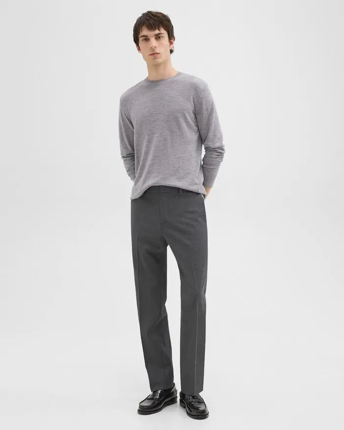 Men Suits Theory Mayer Pant In Stretch Wool Medium Charcoal