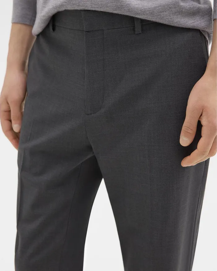 Men Suits Theory Mayer Pant In Stretch Wool Medium Charcoal