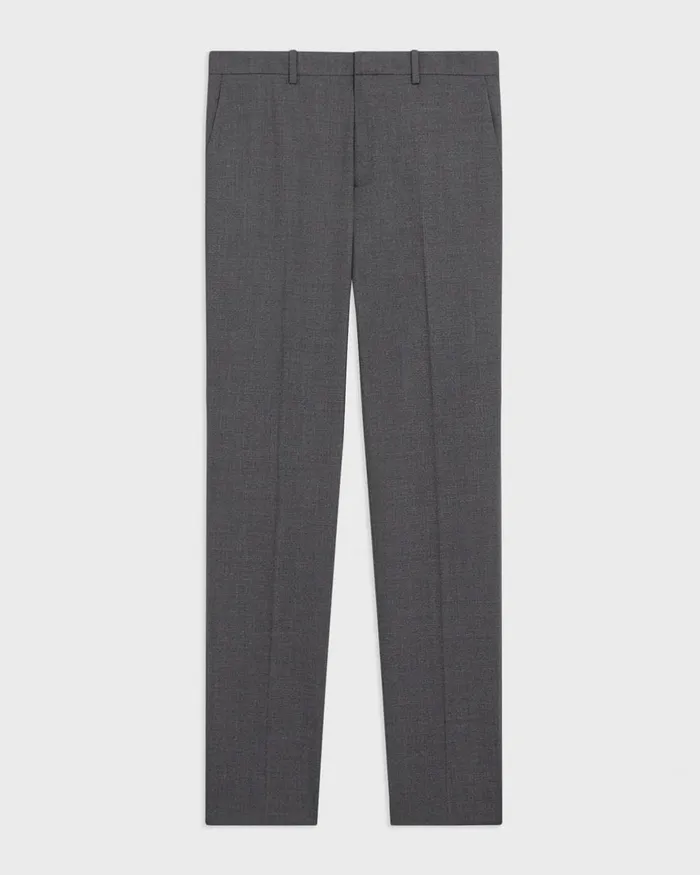 Men Suits Theory Mayer Pant In Stretch Wool Medium Charcoal