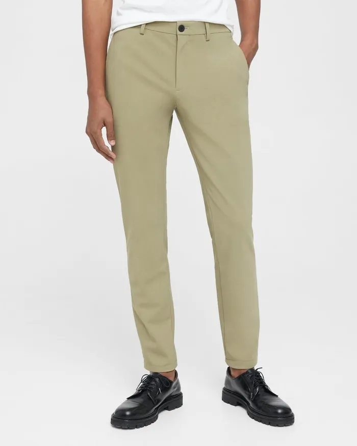 Men Suits Theory Zaine Pant In Precision Ponte Light Olive