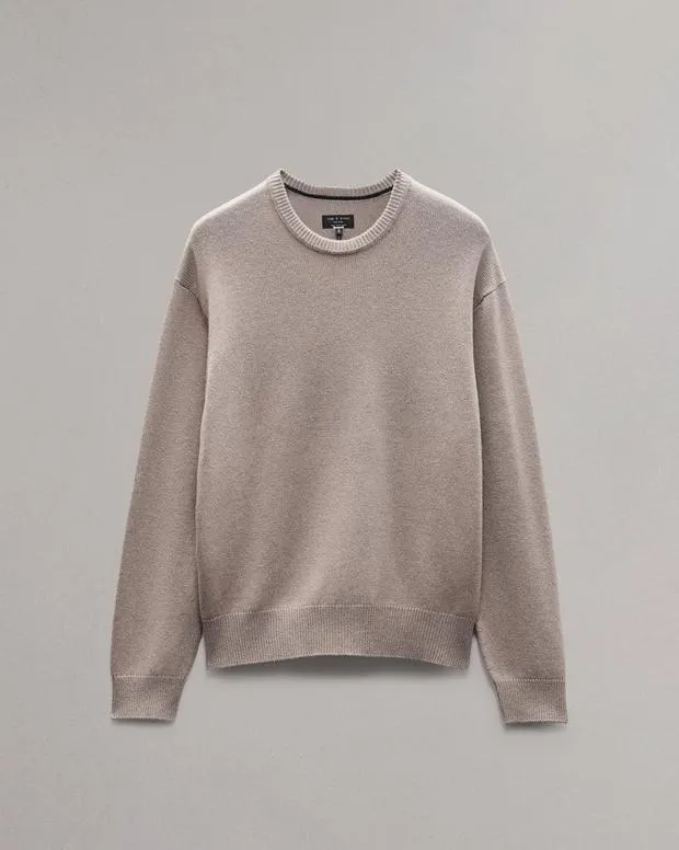 Men Sweaters Rag and Bone Downing Cashmere Sweater Grey