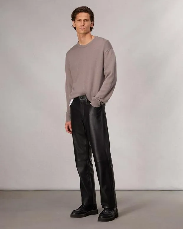 Men Sweaters Rag and Bone Downing Cashmere Sweater Grey