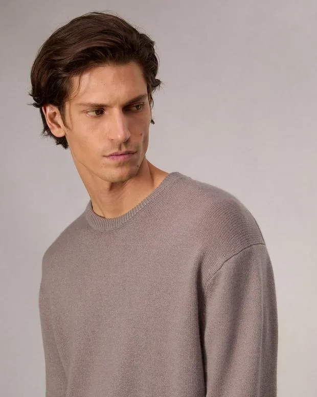 Men Sweaters Rag and Bone Downing Cashmere Sweater Grey