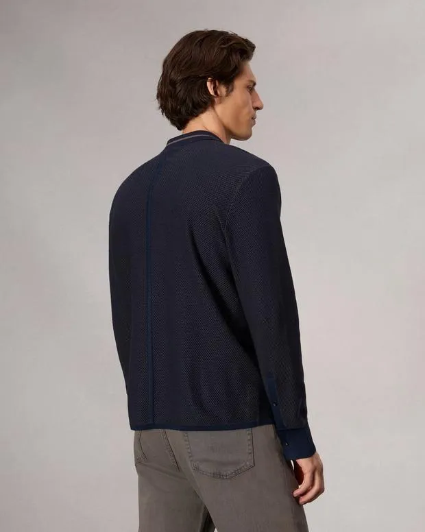 Men Sweaters Rag and Bone Harvey Knit Shirt Salute