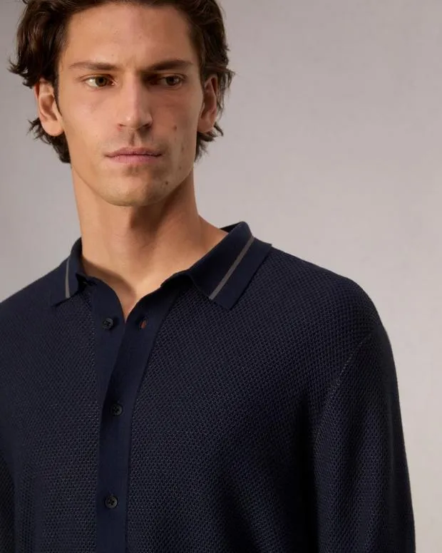 Men Sweaters Rag and Bone Harvey Knit Shirt Salute