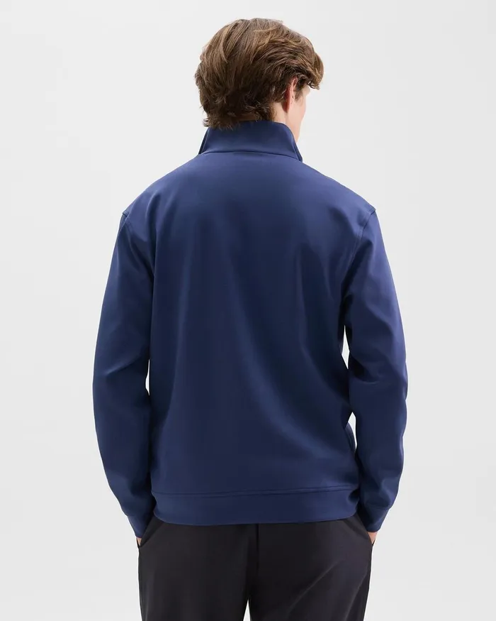 Men Sweatshirts Hoodies Theory QuarterZip Sweatshirt In Scuba Deep Atlantic