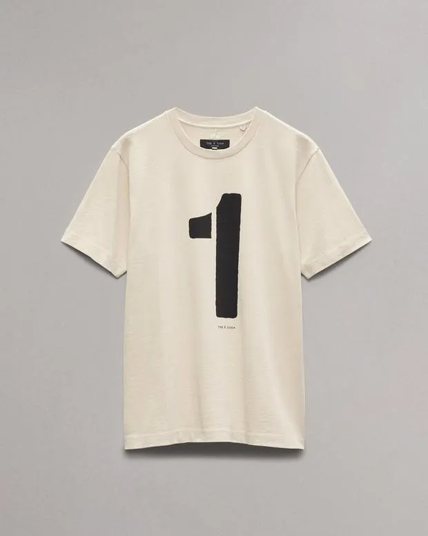 Men TShirts and Henleys Rag and Bone Rb Number 1 TShirt Washed Light Tan
