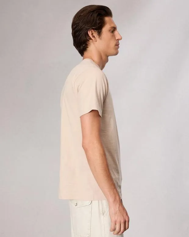 Men TShirts and Henleys Rag and Bone Rb Number 1 TShirt Washed Light Tan